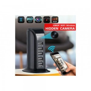 5 Port USB Desktop Charging Station WiFi Hidden Pi..