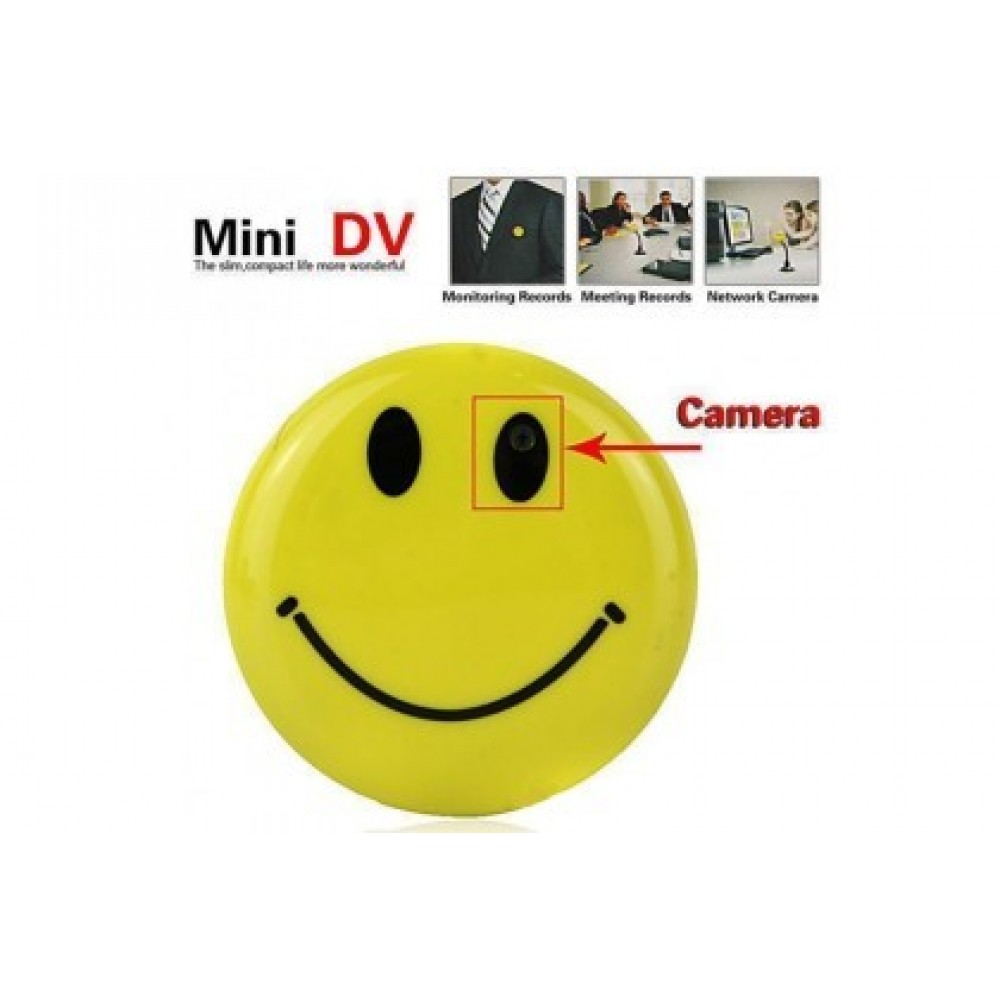 Smiley Face Hidden Pinhole Spy Camera